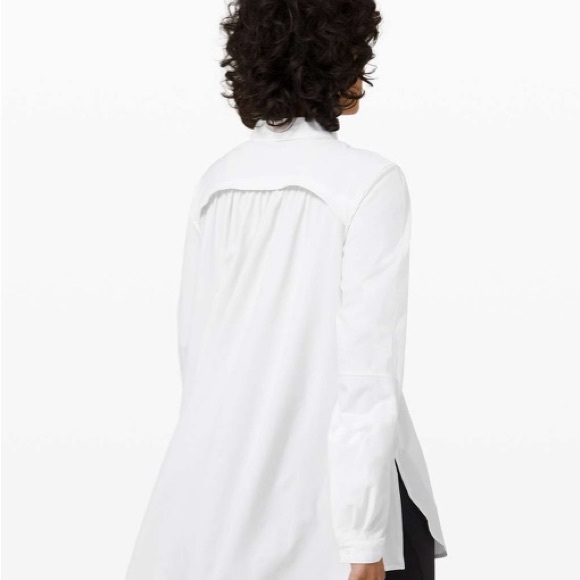 SOLD-Lululemon white blouse - Picture 3 of 4